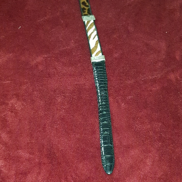 Genuine leather animal print belt - Picture 3 of 8